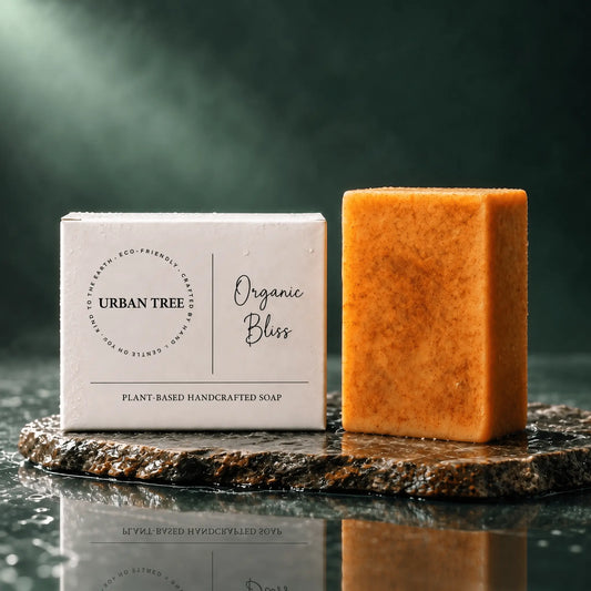 Kojic acid soap 100g bar with turmeric, handmade by Urban Tree Pakistan