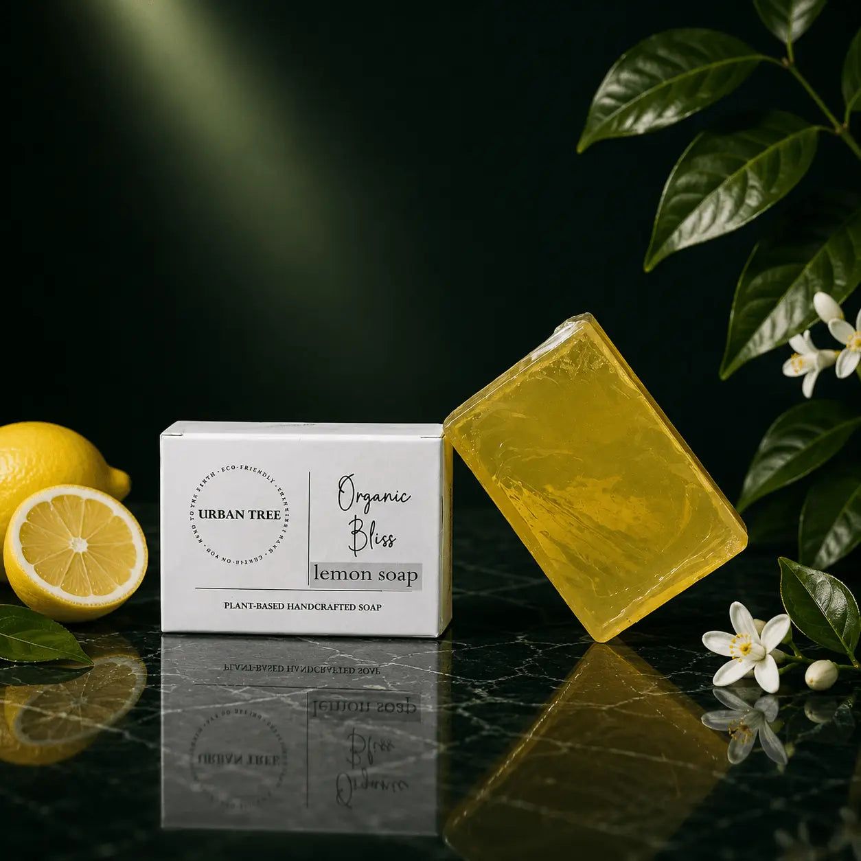 Urban Tree Lemon Soap, natural cleansing soap for refreshed and healthy looking skin in Pakistan