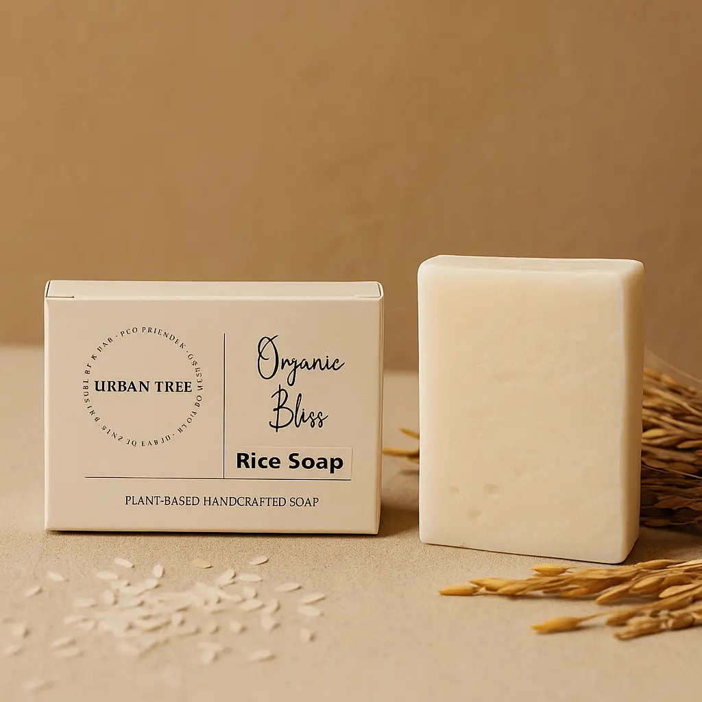Urban Tree Rice Radiance Soap – Organic brightening bar made with rice extract to gently cleanse and soften skin