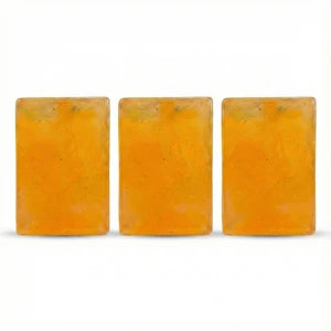 Three Orange Vitamin C soap bars