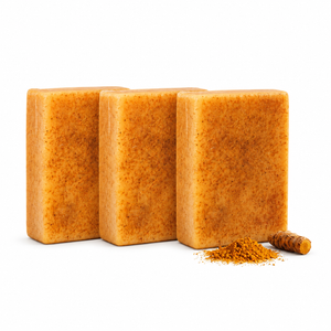 Three Turmeric Kojic Acid soap bars