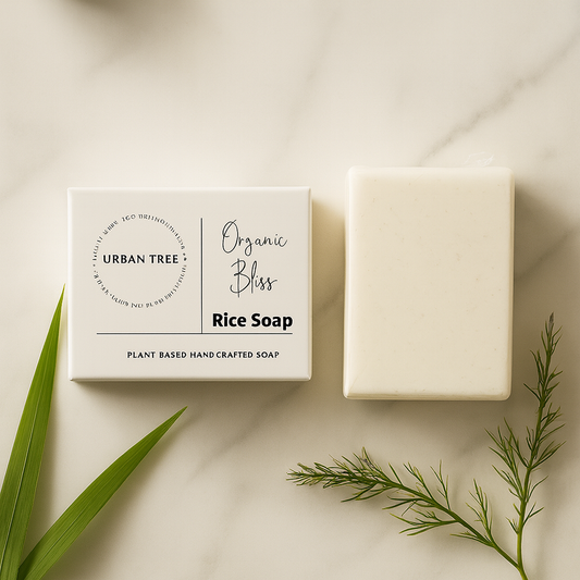 Organic Rice Soap bar with rice extract for brightening by Urban Tree