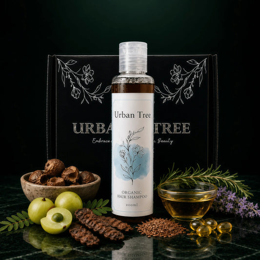 Organic Shampoo by Urban Tree, sulfate free shampoo for healthy hair growth and gentle cleansing in Pakistan