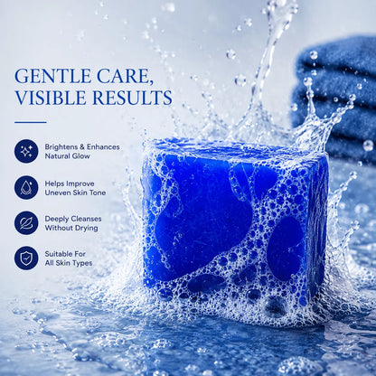 Pure Moroccan Nila Soap gently cleansing and brightening skin with rich foam, Urban Tree Pakistan