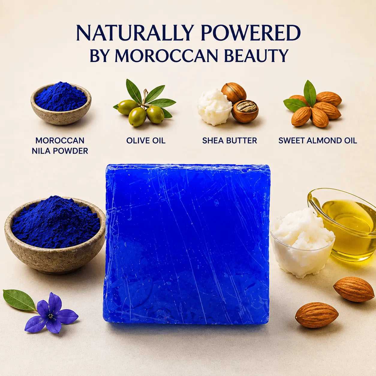Pure Moroccan Nila Soap with Moroccan Nila powder, shea butter and olive oil, Urban Tree Pakistan