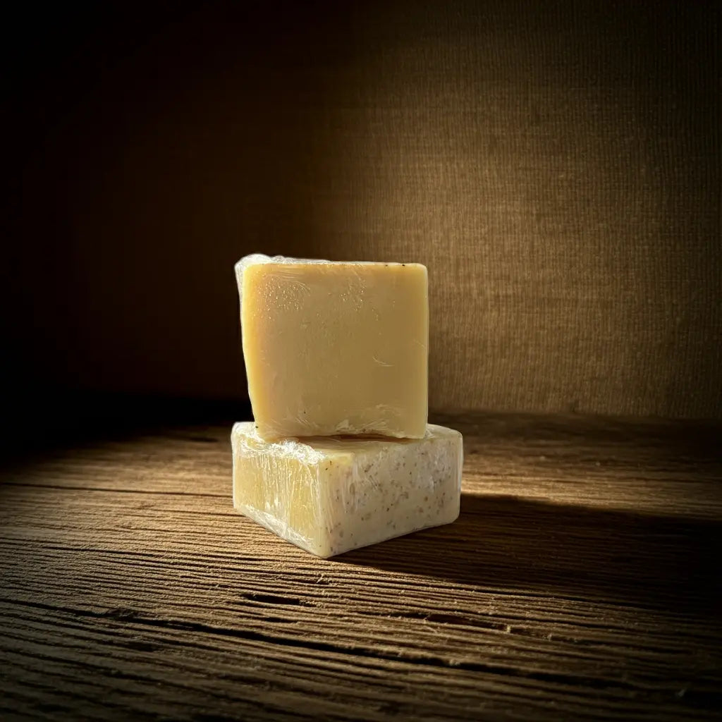 Urban Tree Turmeric and Kojic Acid Brightening Soap premium natural bars stacked together for clear and radiant skin