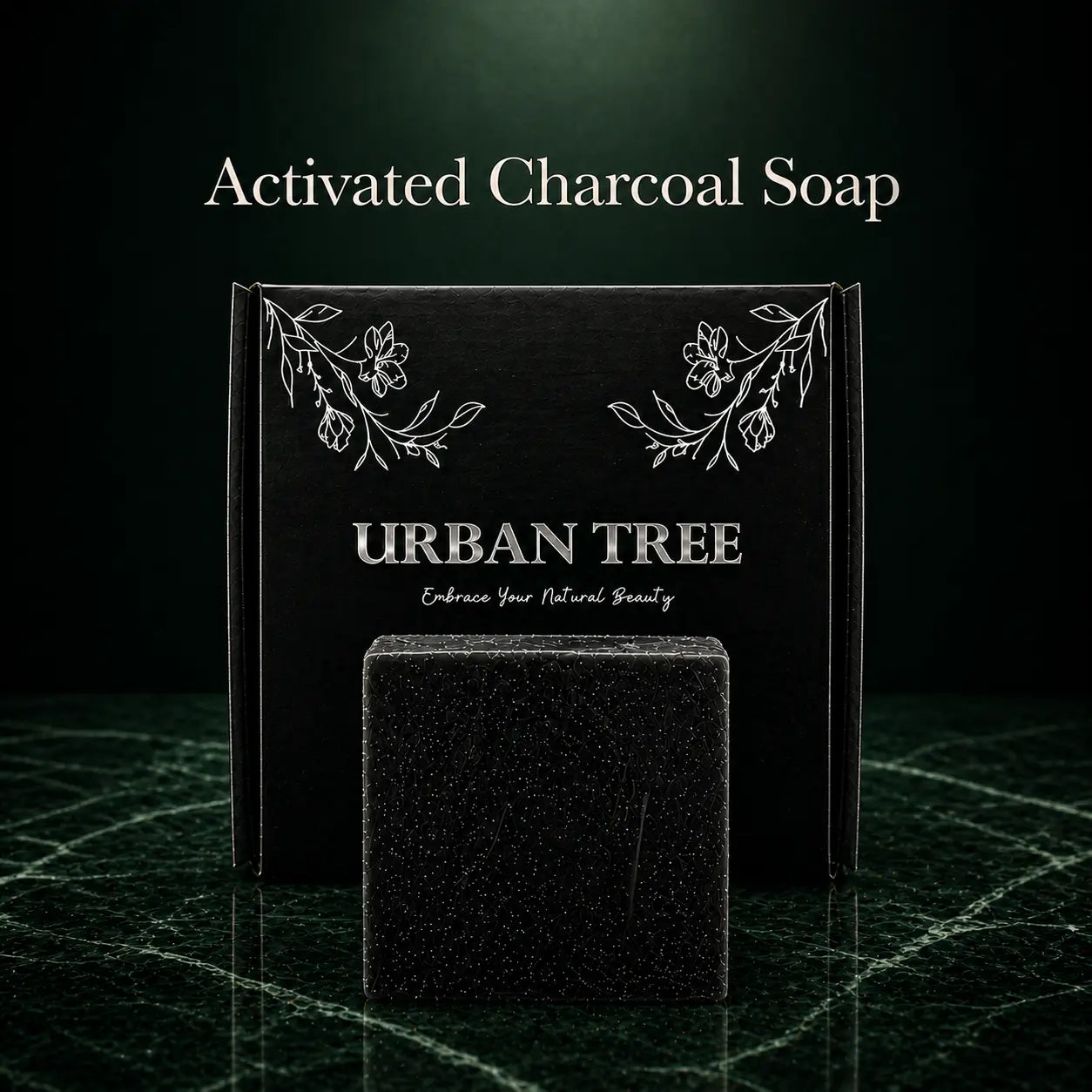 Urban Tree Activated Charcoal Soap for acne and oily skin deep cleansing organic soap Pakistan