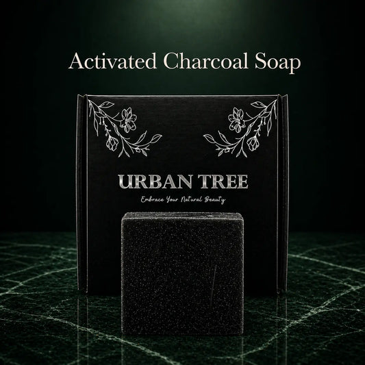 Urban Tree Activated Charcoal Soap for acne and oily skin deep cleansing organic soap Pakistan