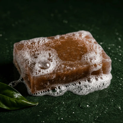 Urban Tree Coffee Soap product photography, natural coffee soap for gentle exfoliation and refreshed skin