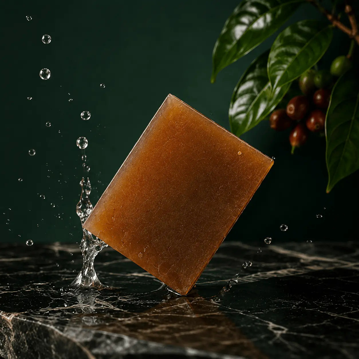 Urban Tree Coffee Soap with coffee extracts, natural exfoliating soap for healthy looking skin and deep cleansing