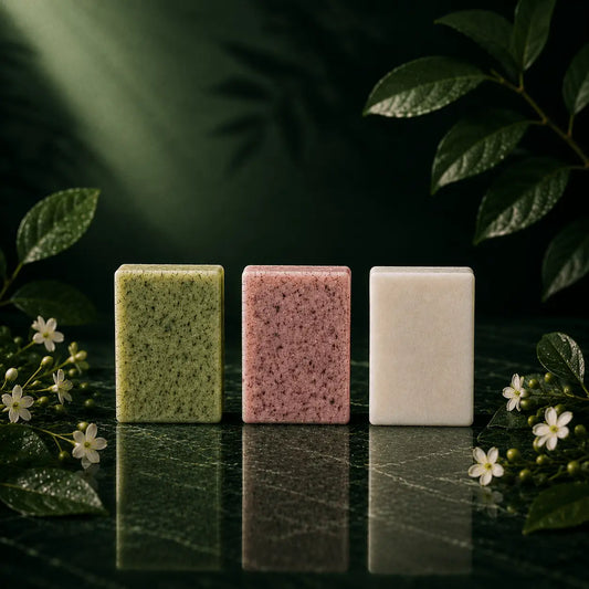 Urban Tree Goat Milk Soap Collection featuring neem, rose and rice soaps for gentle natural skincare in Pakistan