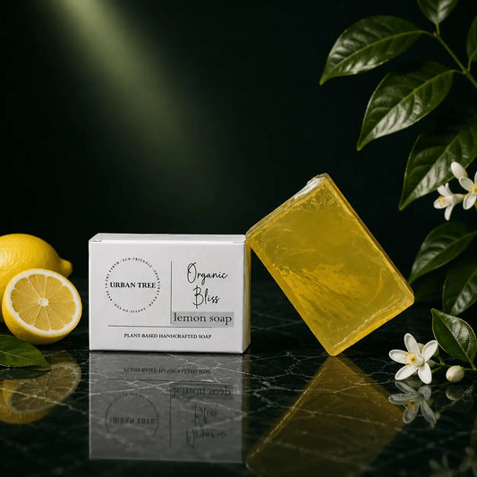 Urban Tree Lemon Soap, natural cleansing soap for refreshed and healthy looking skin in Pakistan