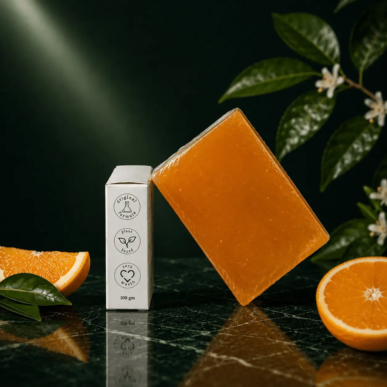 Urban Tree Orange Soap with Vitamin C, natural brightening soap for dull skin and healthy glow in Pakistan