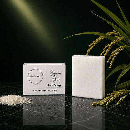 Urban Tree Rice Soap, natural soap for smoother brighter looking skin and gentle cleansing
